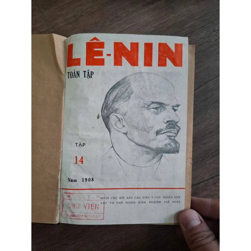 LÊ-NIN TOÀN TẬP TẬP 14 Năm 1908: Mười câu hỏi bảo cáo viên 718697