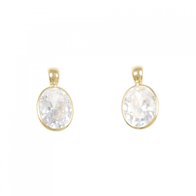 K18YG Bông tai Cubic - Hàng hiệu Chính hãng 871198