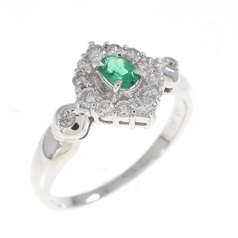 Nhẫn ngọc lục bảo K18WG 0.18CT 666189