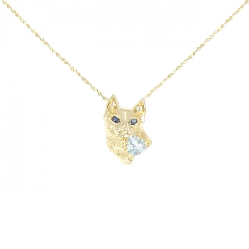 Dây chuyền aquamarine 750YG - Hàng hiệu Authentic 856256