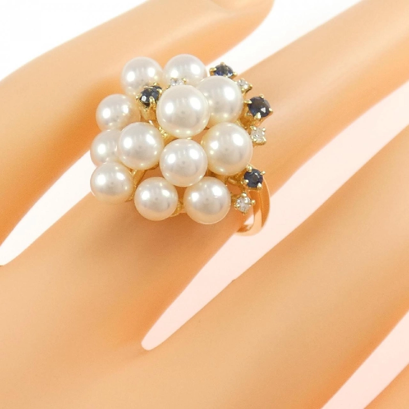 Nhẫn ngọc trai Akoya K18YG - Hàng hiệu Authentic 853646