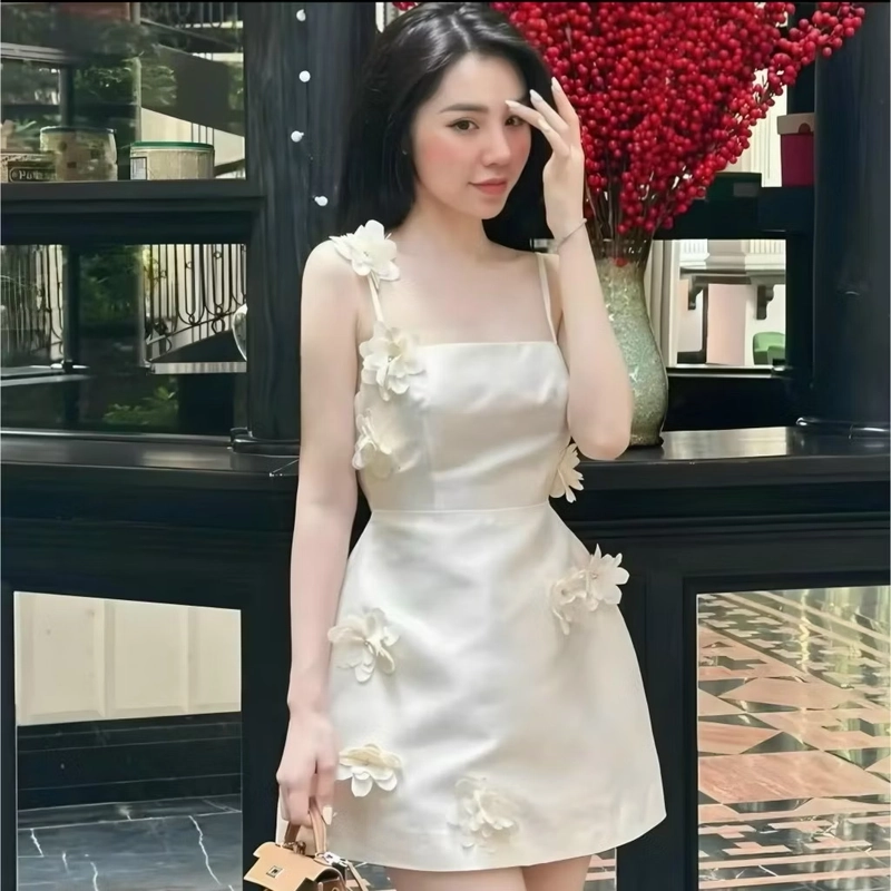 Đầm 2 dây đính đá 509676