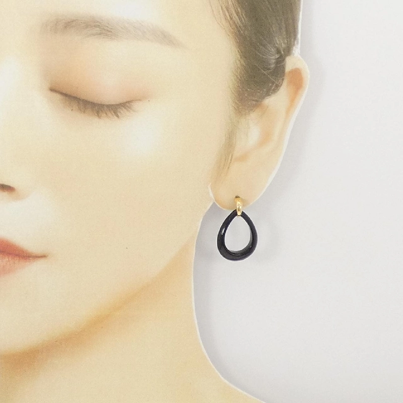 K18YG Onyx Bông tai - Hàng hiệu Chính hãng 869983