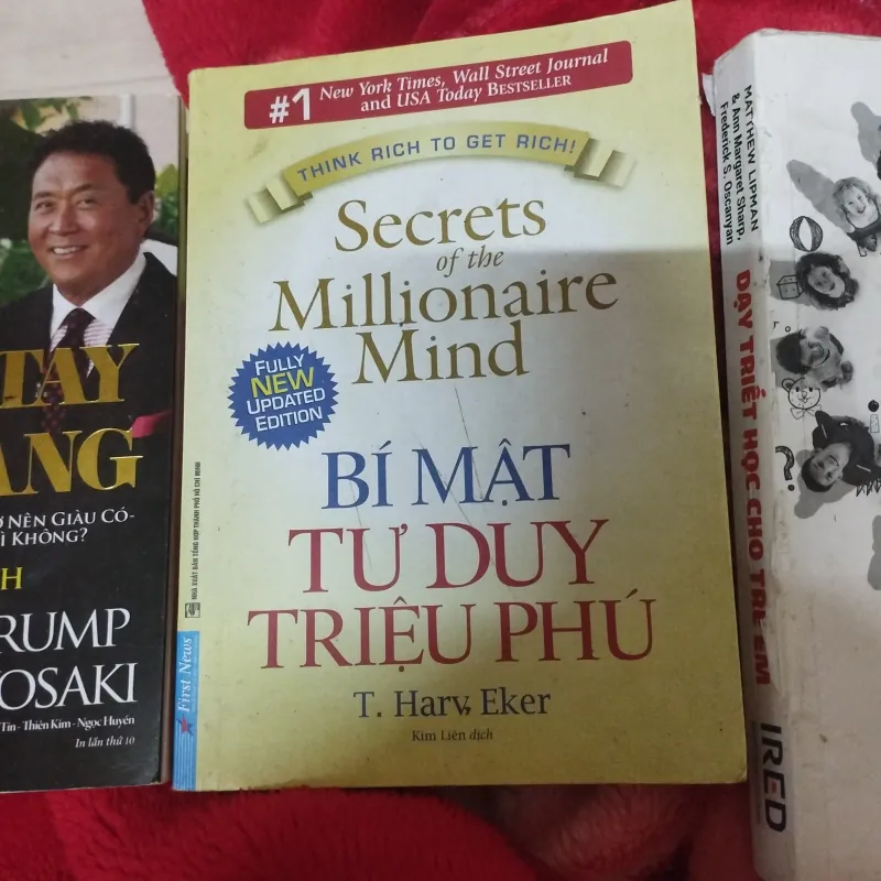 Bộ ba sâch Chạm tay hoá vàng, Bí mật tư duy triệu phú, Dạy triết học cho trẻ em 968627