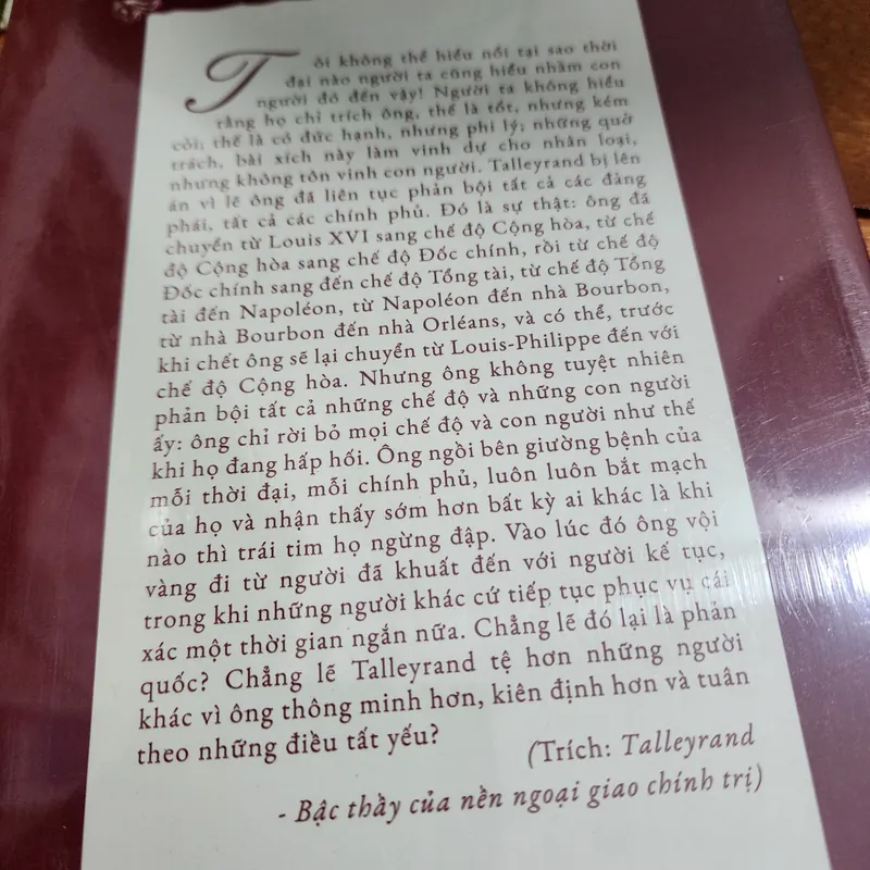 Talleyrand bậc thầy của nền ngoại giao chính trị | E.V.Tarle 573379