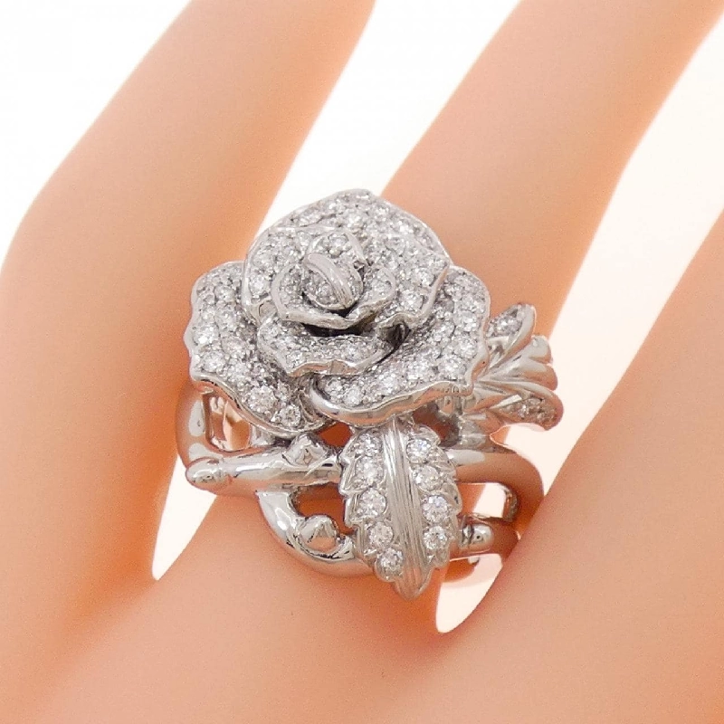 Nhẫn kim cương pavé PT900 hồng 0.80CT - Hàng hiệu chính hãng 852960