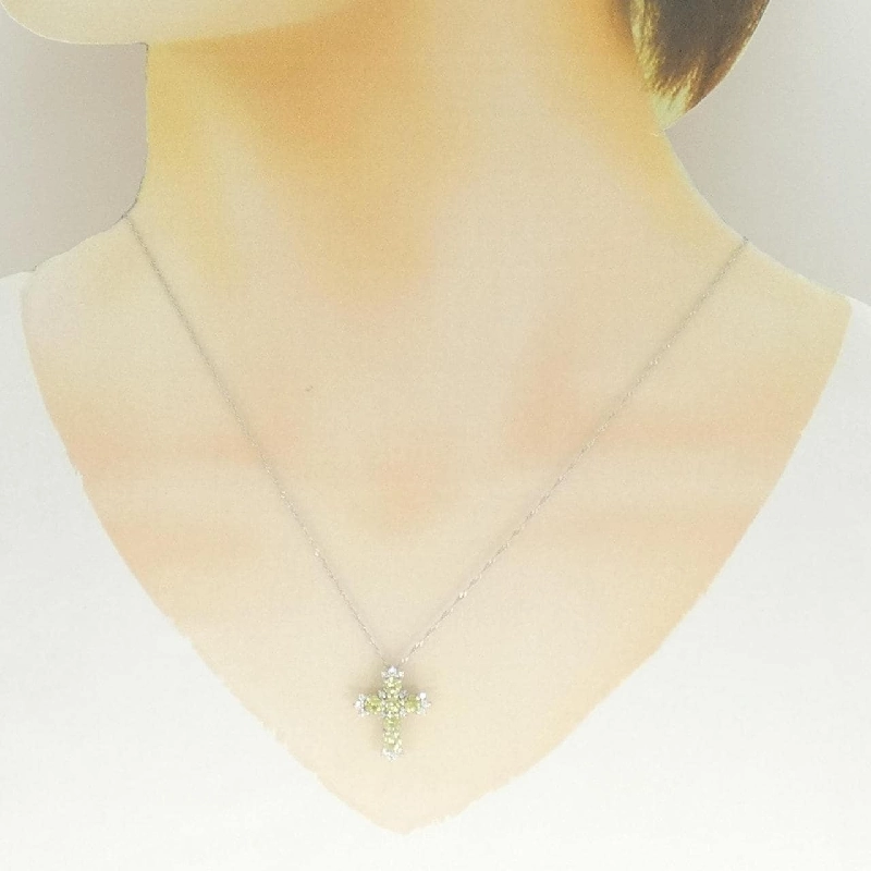 Dây chuyền xanh garnet PT950 1.20CT - Hàng hiệu chính hãng 856969