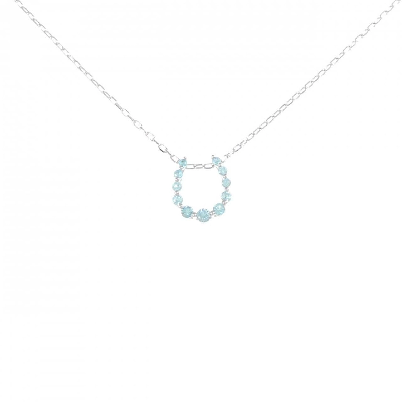 K18WG Móng ngựa Tourmaline Dây chuyền 0.15CT - Hàng hiệu Chính hãng 866453