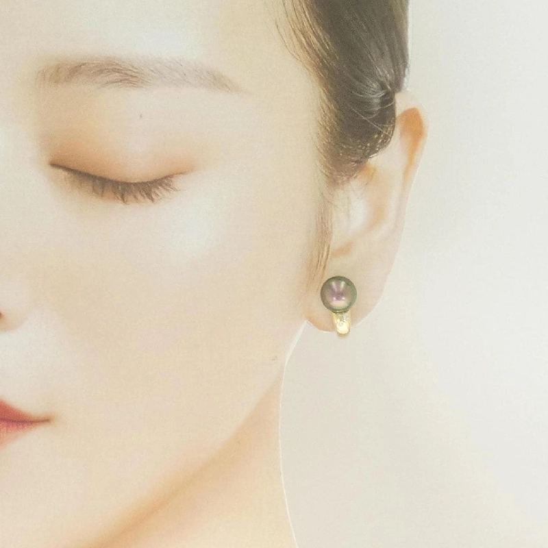 Tasaki Bông tai ngọc trai đen 9.8mm - Hàng hiệu Authentic 844968