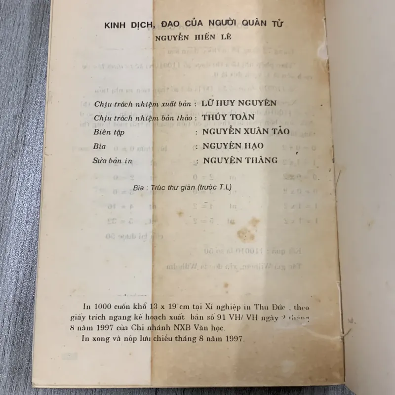 Kinh dịch đạo của người quân tử - nguyễn hiến lê. 1b2 689746