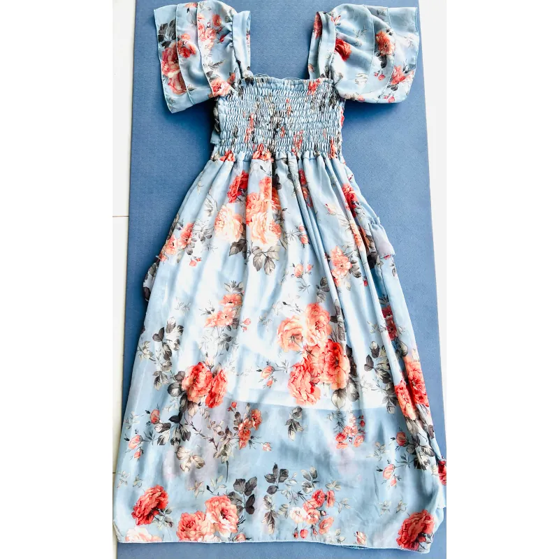 Đầm maxi nữ họa tiết hoa phong cách casual đi chơi, dự tiệc 972631