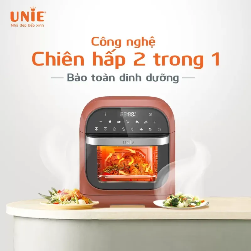 🔥 NỒI CHIÊN HƠI NƯỚC UNIE STEAM MARS – CHIÊN GIÒN BÊN NGOÀI, MỀM ẨM BÊN TRONG 💨🍗 798264
