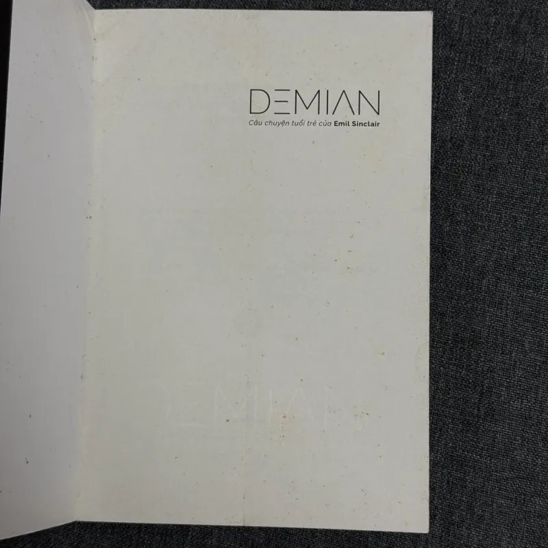 Demian: Câu chuyện tuổi trẻ của Emil Sinclair - Hermann Hesse 1002903