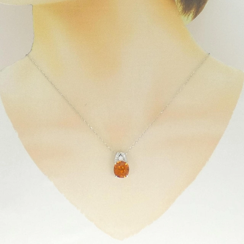 Dây chuyền garnet PT900/PT850 5.63CT - Hàng hiệu Authentic 856877