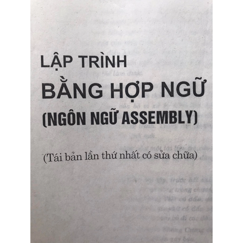 LẬP TRÌNH BẰNG HỢP NGỮ(ngôn Ngữ Assembly) 460124
