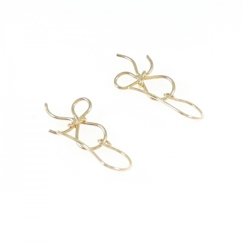 K18YG Bông tai Ruy băng - Hàng hiệu Chính hãng 866024