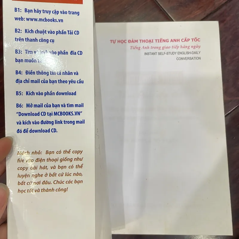 Tự học đàm thoại tiếng anh cấp tốc :tiếng anh trong giao tiếp hàng ngày THE WINDY MCBOOKS 1034961