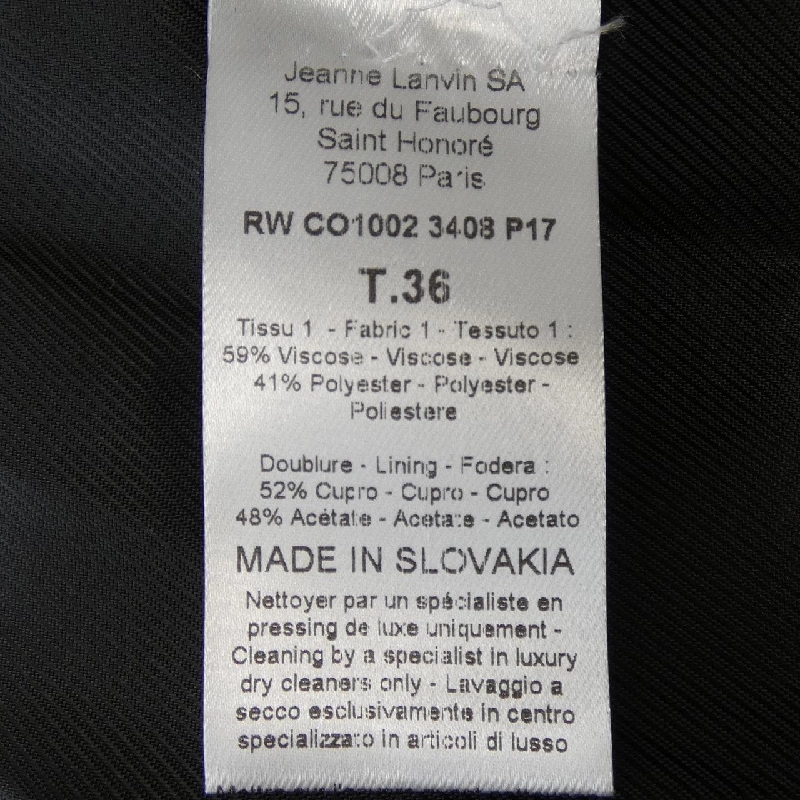 Áo khoác LANVIN - Hàng hiệu Chính hãng 823650