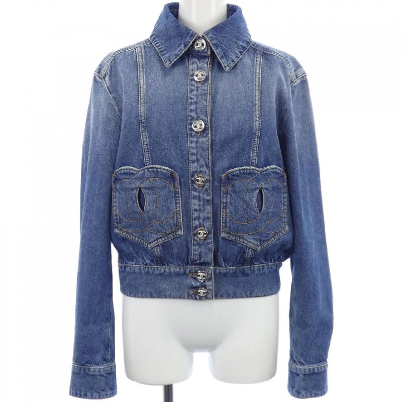 Áo khoác denim CHANEL LOOK12 P76746V68693 629911