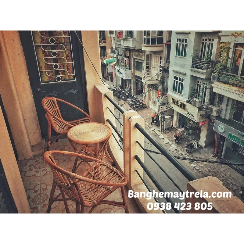Bàn ghế sò mây ban công giá rẻ 524571