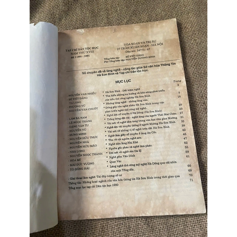 tạp chí Dân tộc học- số 2.1993- khổ lớn 452598