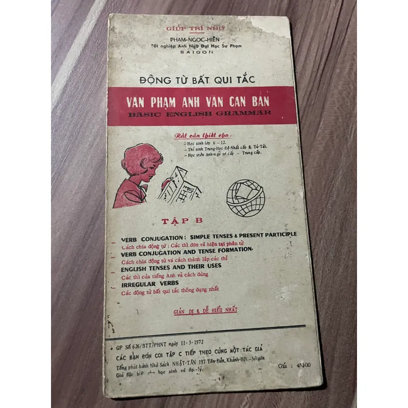 Động từ bất quy tắc - văn phạm Anh văn căn bản -  tập E 674559