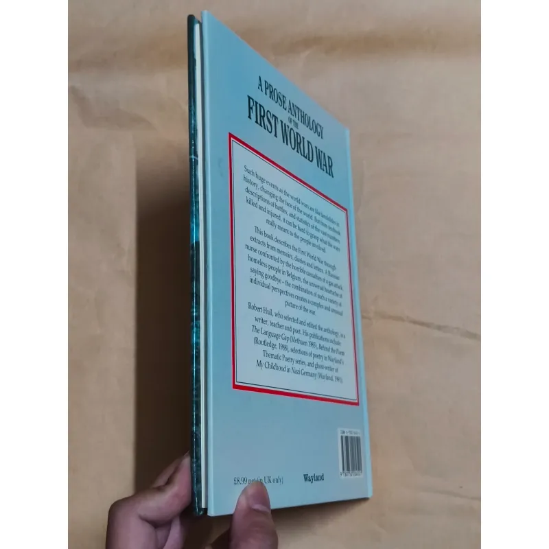 A Prose Anthology Of The First World War 1006229