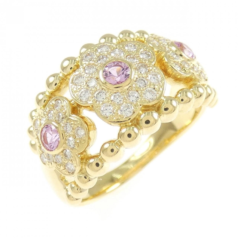 Nhẫn Sapphire Hoa K18YG 0.34CT - Hàng hiệu Chính hãng 851373