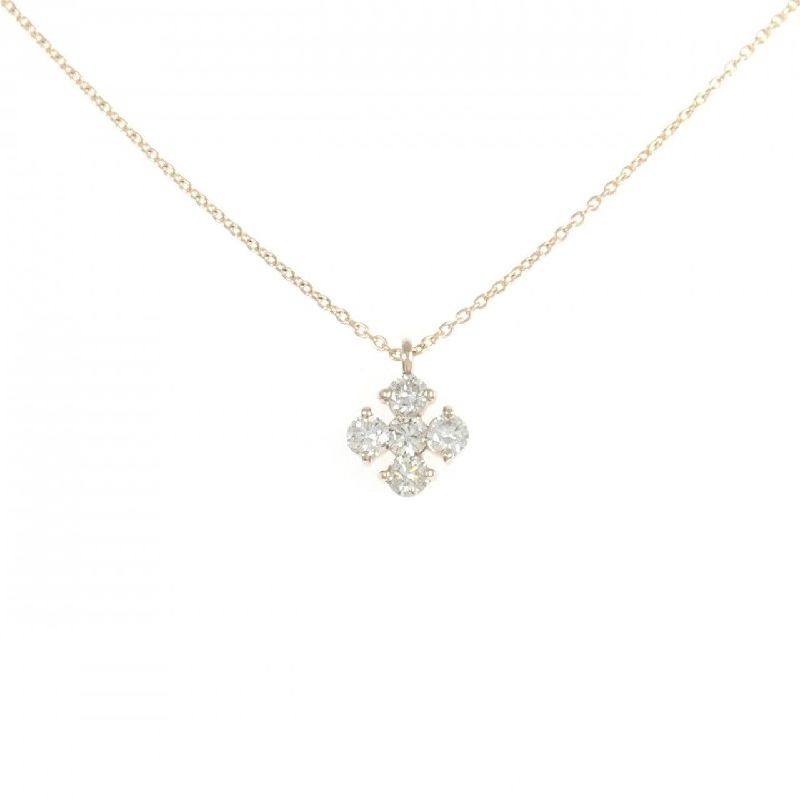 K18PG Dây chuyền kim cương 0.332CT - Hàng hiệu Chính hãng 861303