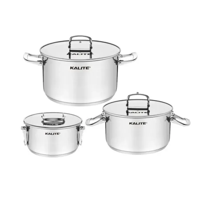 Bộ 3 nồi KALITE KL381 bền bỉ đáp ứng mọi nhu cầu nấu nướng 572264