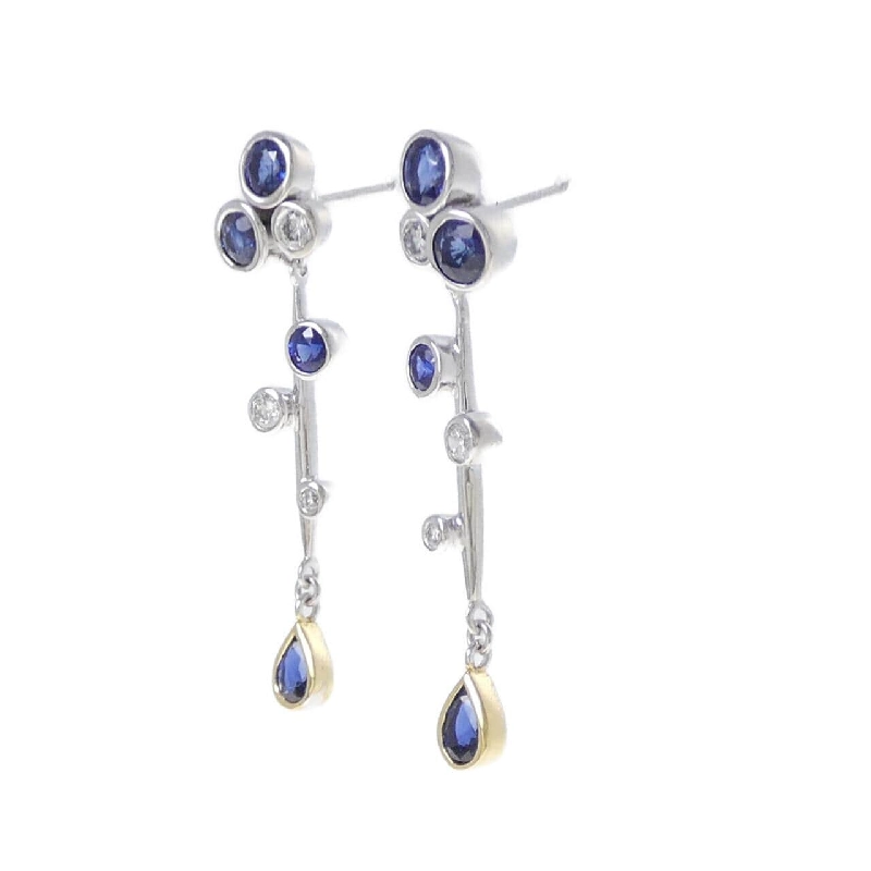 K18WG/K18YG/PT900 Bông tai Sapphire 1.950CT - Hàng hiệu Chính hãng 867263