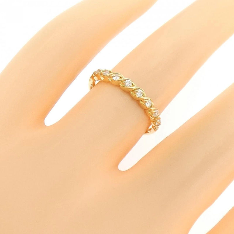 Nhẫn kim cương K18YG 0.13CT 666723