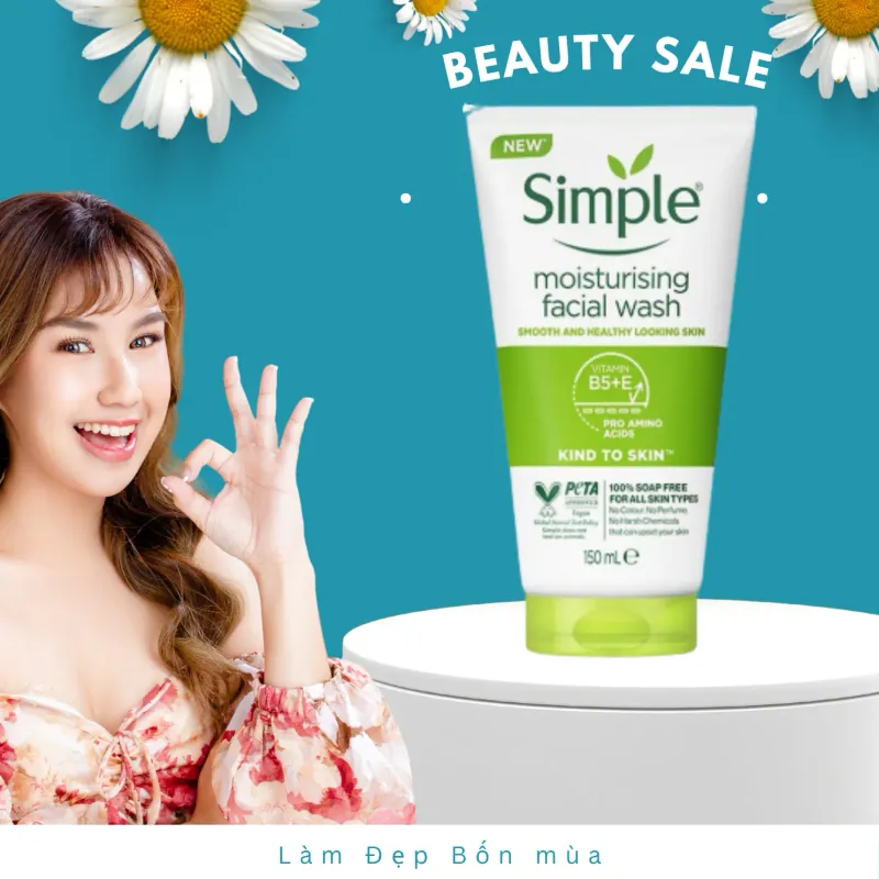 SỮA RỬA MẶT SIMPLE CẤP ẨM chính hãng nguyên tem 174656