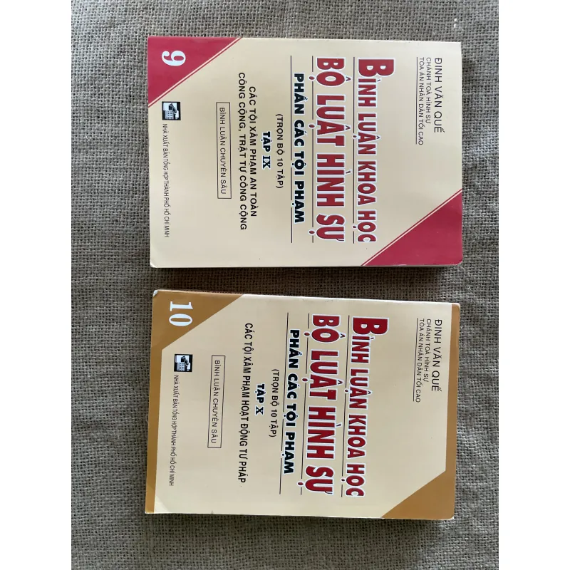 BÌNH LUẬN KHOA HỌC BỘ LUẬT HÌNH SỰ PHẦN CÁC TỘI PHẠM , Tâp 9, 10  996521