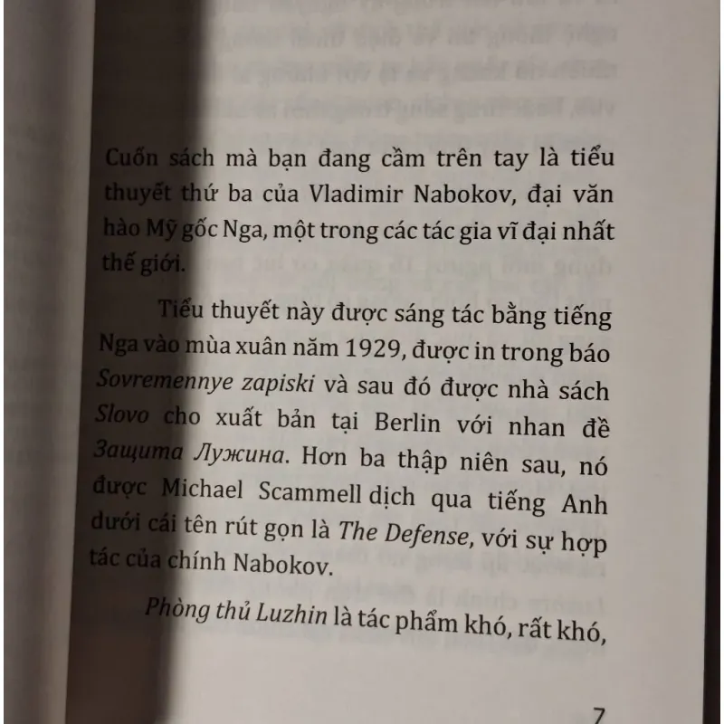 Vladimir Nabokov - Phòng Thủ Luzhin 783266
