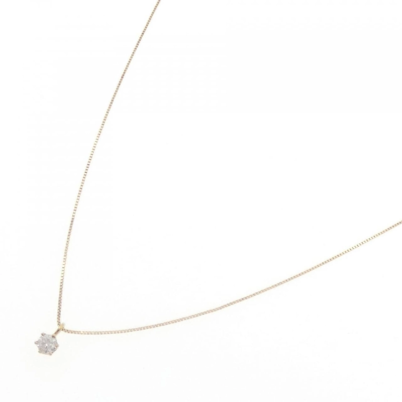 K18YG Solitaire Dây chuyền kim cương 0.1CT - Hàng hiệu Chính hãng 862462