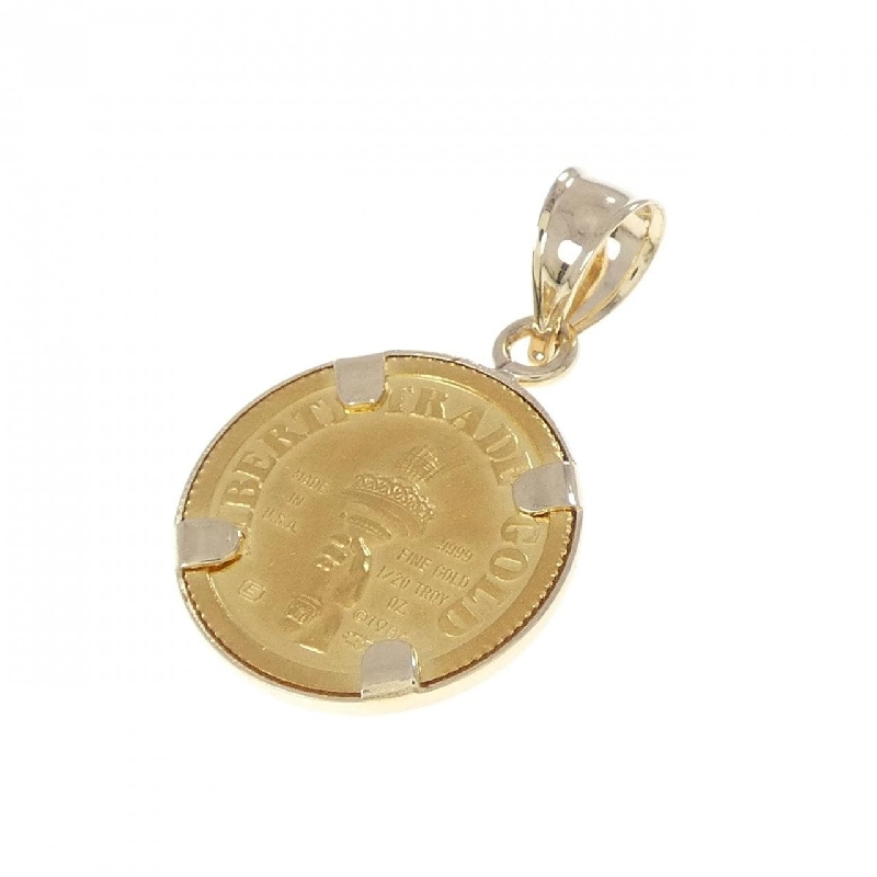 K14YG(枠) Dây chuyền đồng xu - Hàng hiệu Authentic 867066