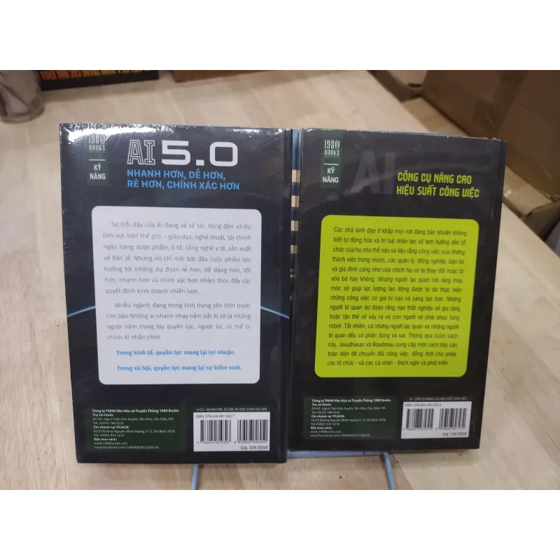 Sách: Combo 2 sách về AI  - Sách nguyên seal 799654