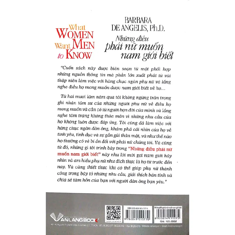 Những Điều Phái Nữ Muốn Nam Giới Biết - Barbara De Angelis, Ph.D 692472