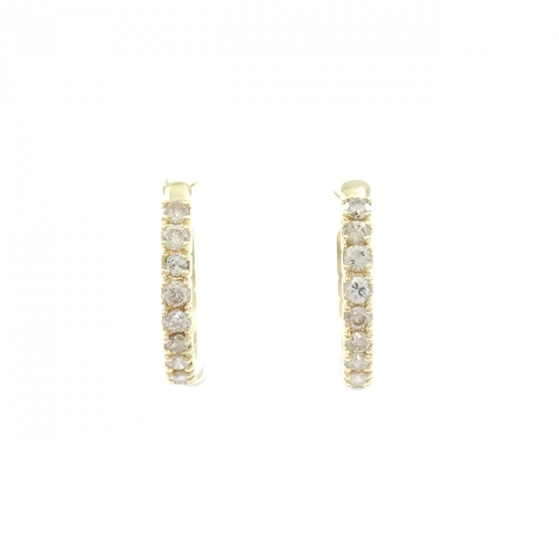 K18YG Bông tai Kim cương 1.00CT - Hàng hiệu Chính hãng 863037