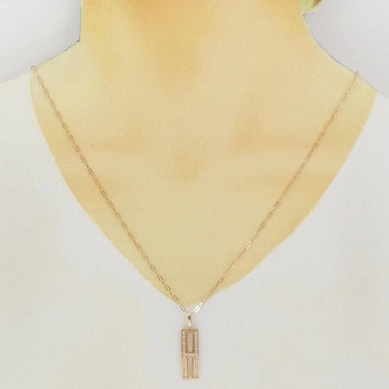 K18PG Dây chuyền kim cương 0.16CT - Hàng hiệu Authentic 847361