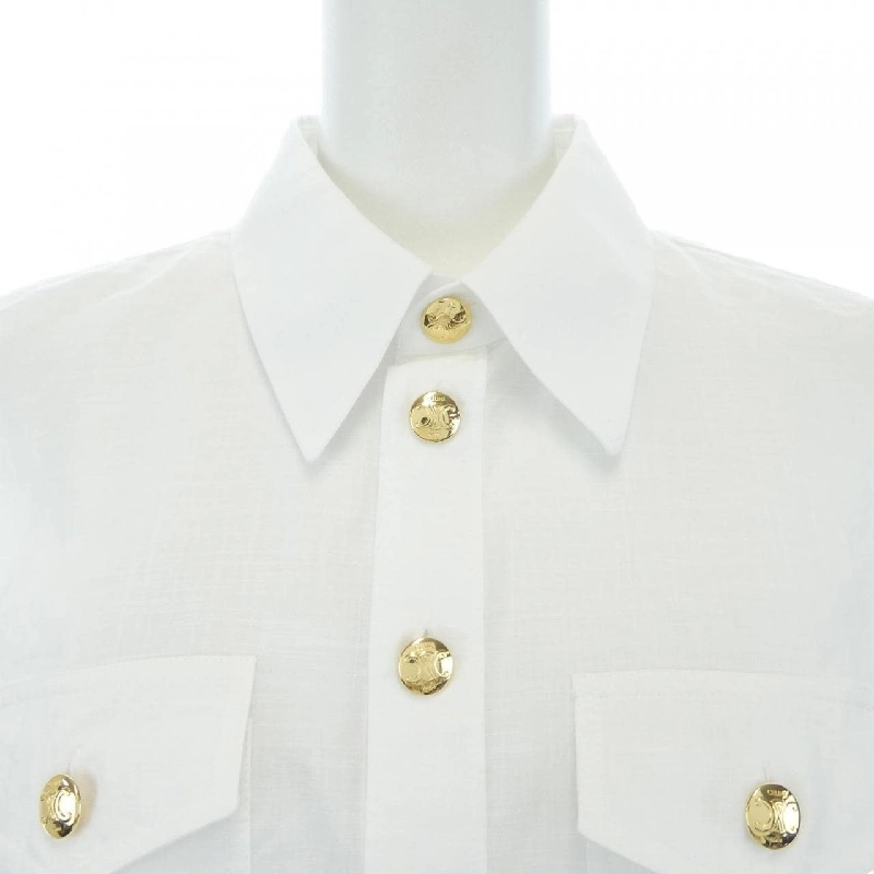 Áo sơ mi CELINE CHELSEA SHIRT TRIOMPHE 2C951658R S／S - Hàng hiệu Chính hãng 774929