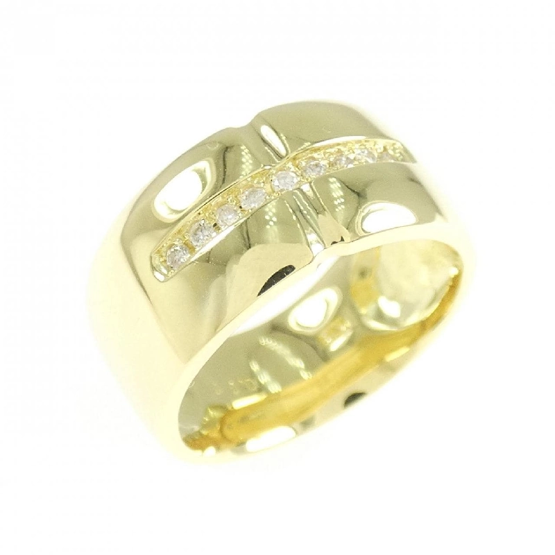 Nhẫn kim cương K18YG 0.06CT 671407