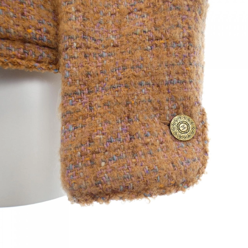 【Mã giảm giá】【Cổ điển】Áo khoác không cổ CHANEL 638212