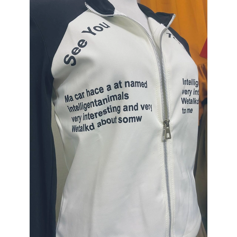 [Mới] Áo khoác khoá kéo có đệm vai Yangyishang (brand nội địa Trung) size M 416542
