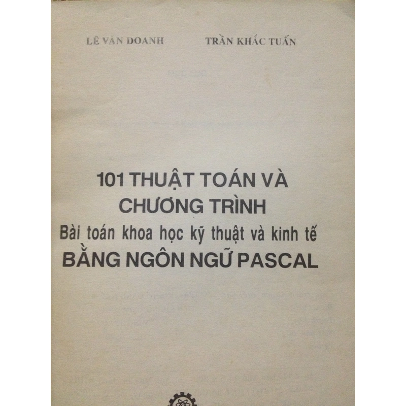 101 THUẬT TOÁN VÀ CHƯƠNG TRÌNH 495341