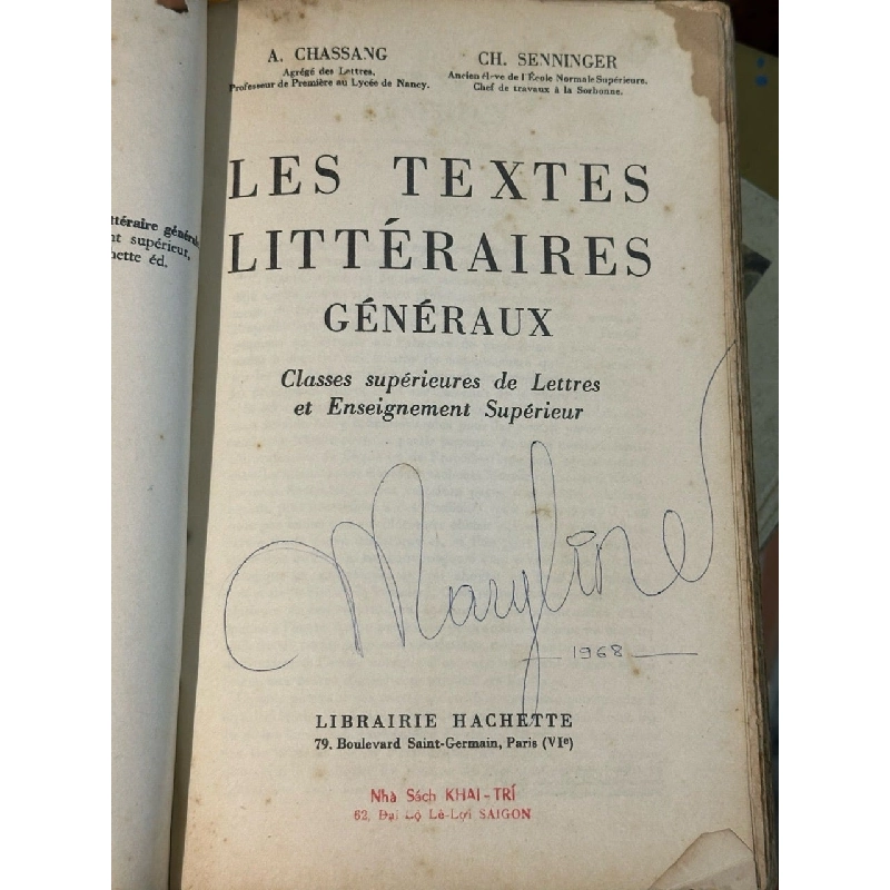 Les Textes Littéraires généraux 991730