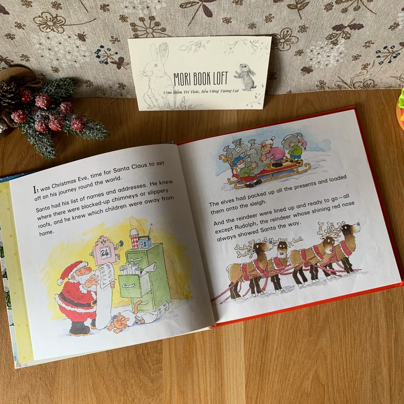 Sách tranh tiếng anh Where's Rudolph?, Used, Bìa cứng 463591