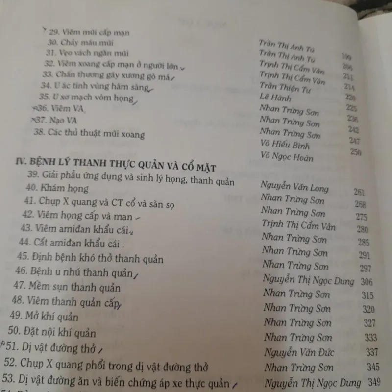 TAI MŨI HỌNG NHẬP MÔN- Phó GS Tiến sỹ NHAN TRỪNG SƠN. 788006