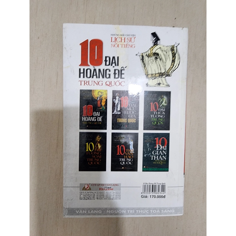 Sách 10 đại hoàng đế Trung Quốc mới 90% 536486